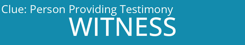 Person Providing Testimony