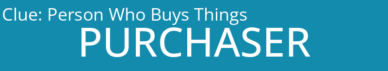 Person Who Buys Things
