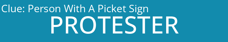 Person With A Picket Sign