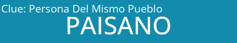 Persona Del Mismo Pueblo