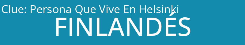 Persona Que Vive En Helsinki