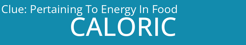 Pertaining To Energy In Food