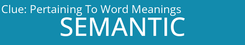 Pertaining To Word Meanings
