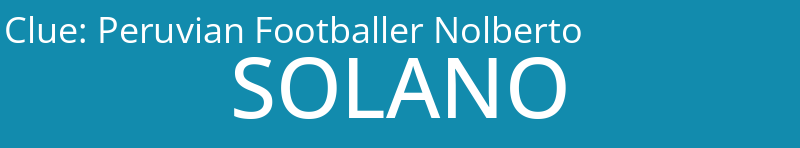 Peruvian Footballer Nolberto