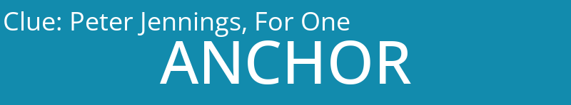 Peter Jennings, For One