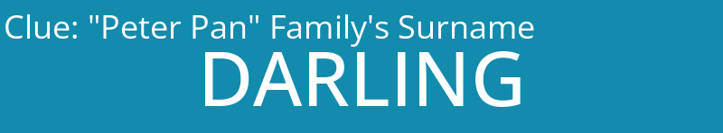 "Peter Pan" Family's Surname