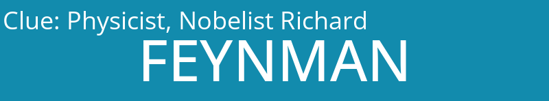 Physicist, Nobelist Richard