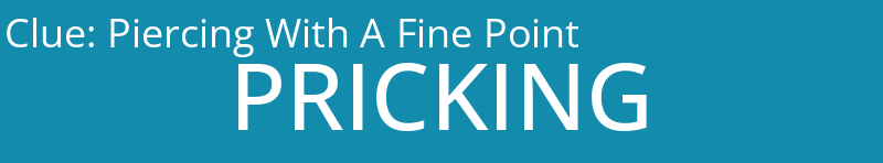 Piercing With A Fine Point