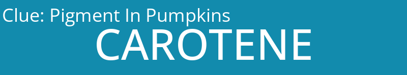 Pigment In Pumpkins