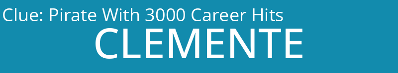 Pirate With 3000 Career Hits