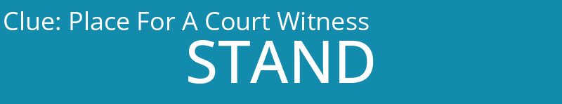Place For A Court Witness
