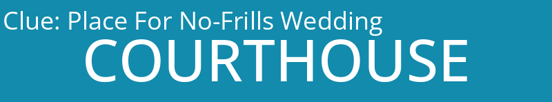 Place For No-Frills Wedding