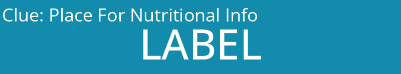 Place For Nutritional Info