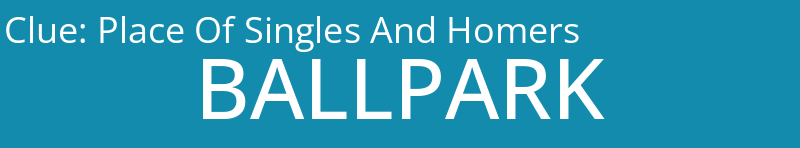 Place Of Singles And Homers