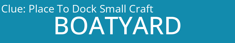 Place To Dock Small Craft