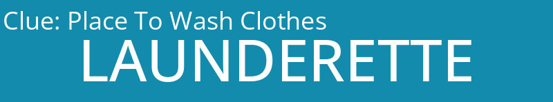 Place To Wash Clothes