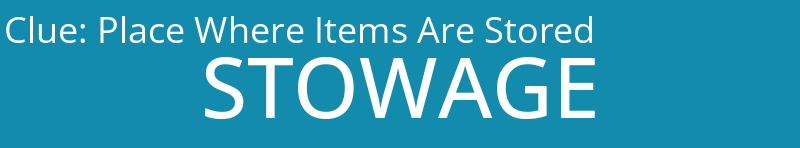 Place Where Items Are Stored