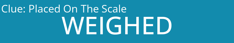 Placed On The Scale