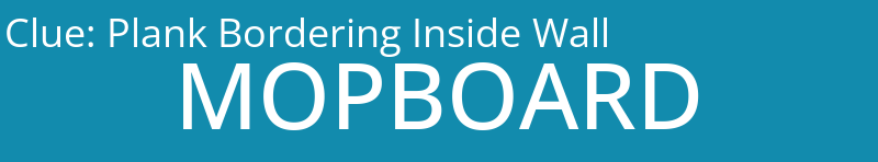 Plank Bordering Inside Wall