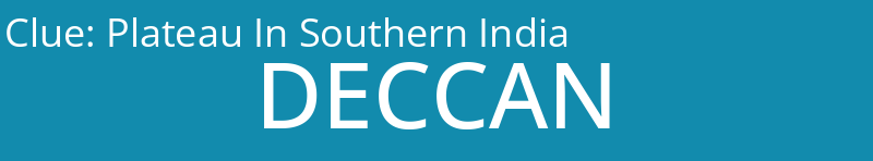 Plateau In Southern India