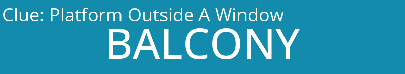 Platform Outside A Window