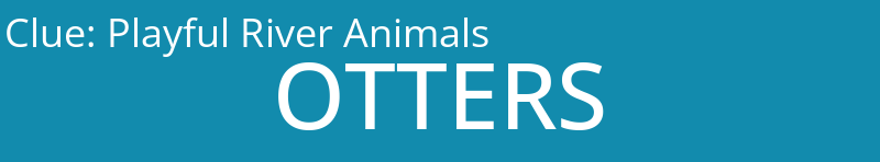 Playful River Animals