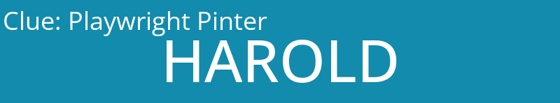 Playwright Pinter