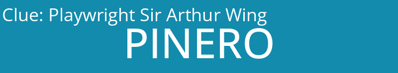 Playwright Sir Arthur Wing