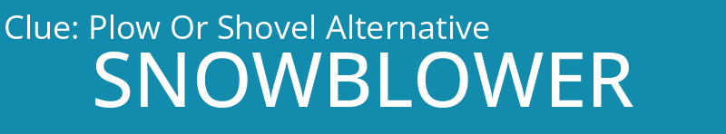 Plow Or Shovel Alternative