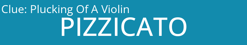 Plucking Of A Violin