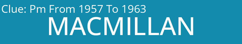 Pm From 1957 To 1963