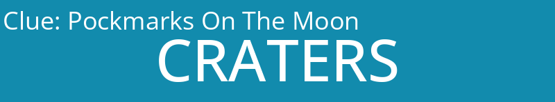 Pockmarks On The Moon