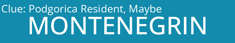 Podgorica Resident, Maybe