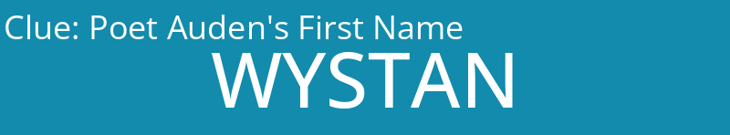 Poet Auden's First Name