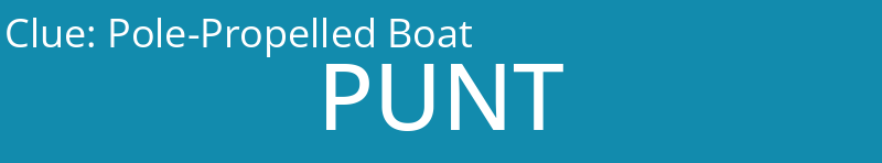 Pole-Propelled Boat