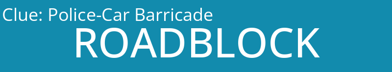 Police-Car Barricade