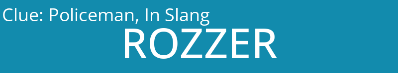 Policeman, In Slang