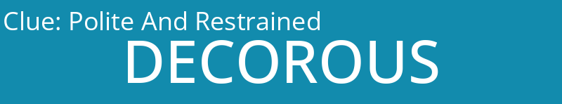 Polite And Restrained