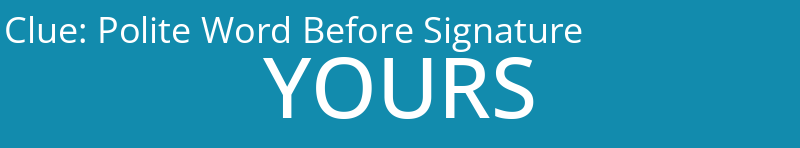 Polite Word Before Signature