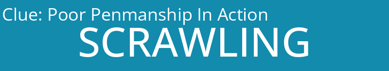 Poor Penmanship In Action