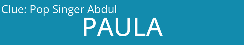 Pop Singer Abdul