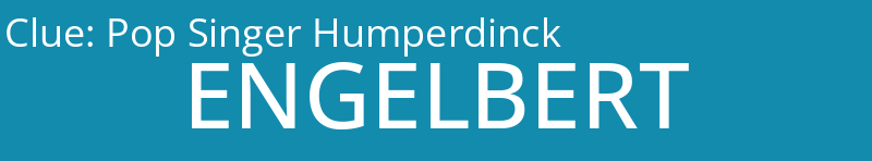 Pop Singer Humperdinck