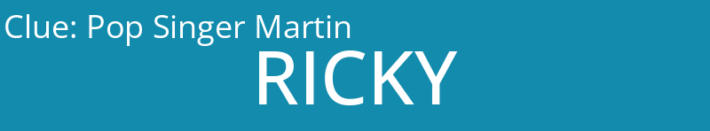 Pop Singer Martin