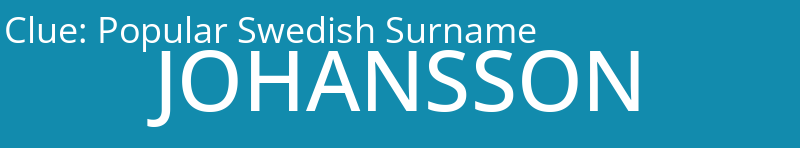 Popular Swedish Surname