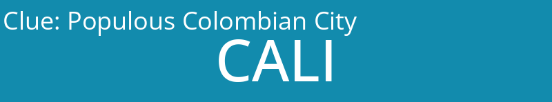 Populous Colombian City
