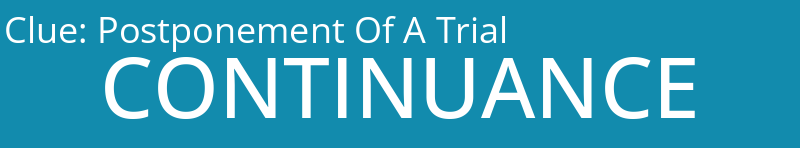 Postponement Of A Trial