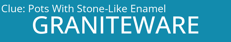 Pots With Stone-Like Enamel