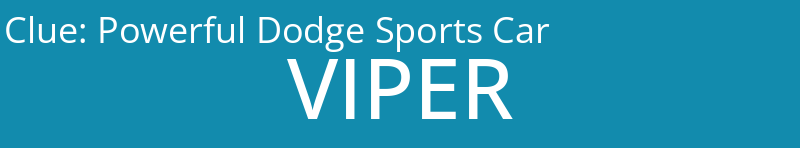 Powerful Dodge Sports Car