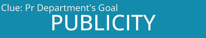 Pr Department's Goal
