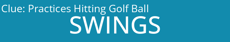 Practices Hitting Golf Ball